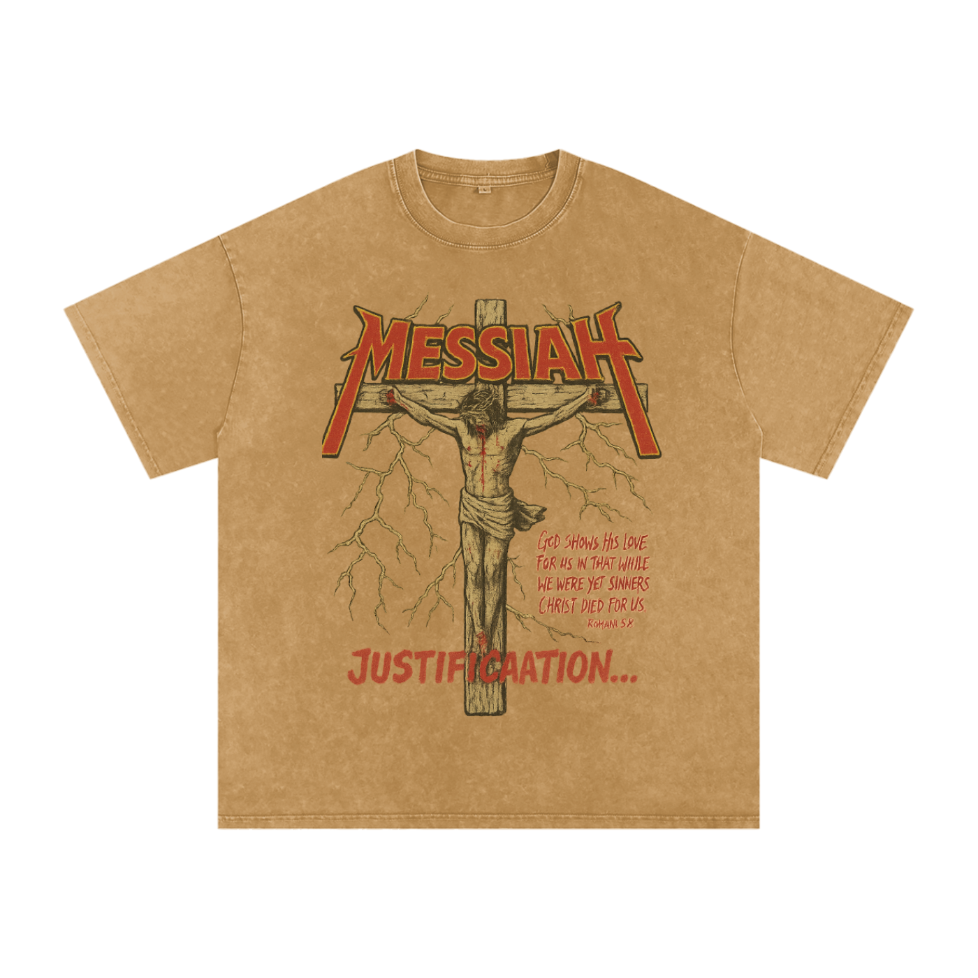 Messiah Justification Wash Oversize T-Shirt