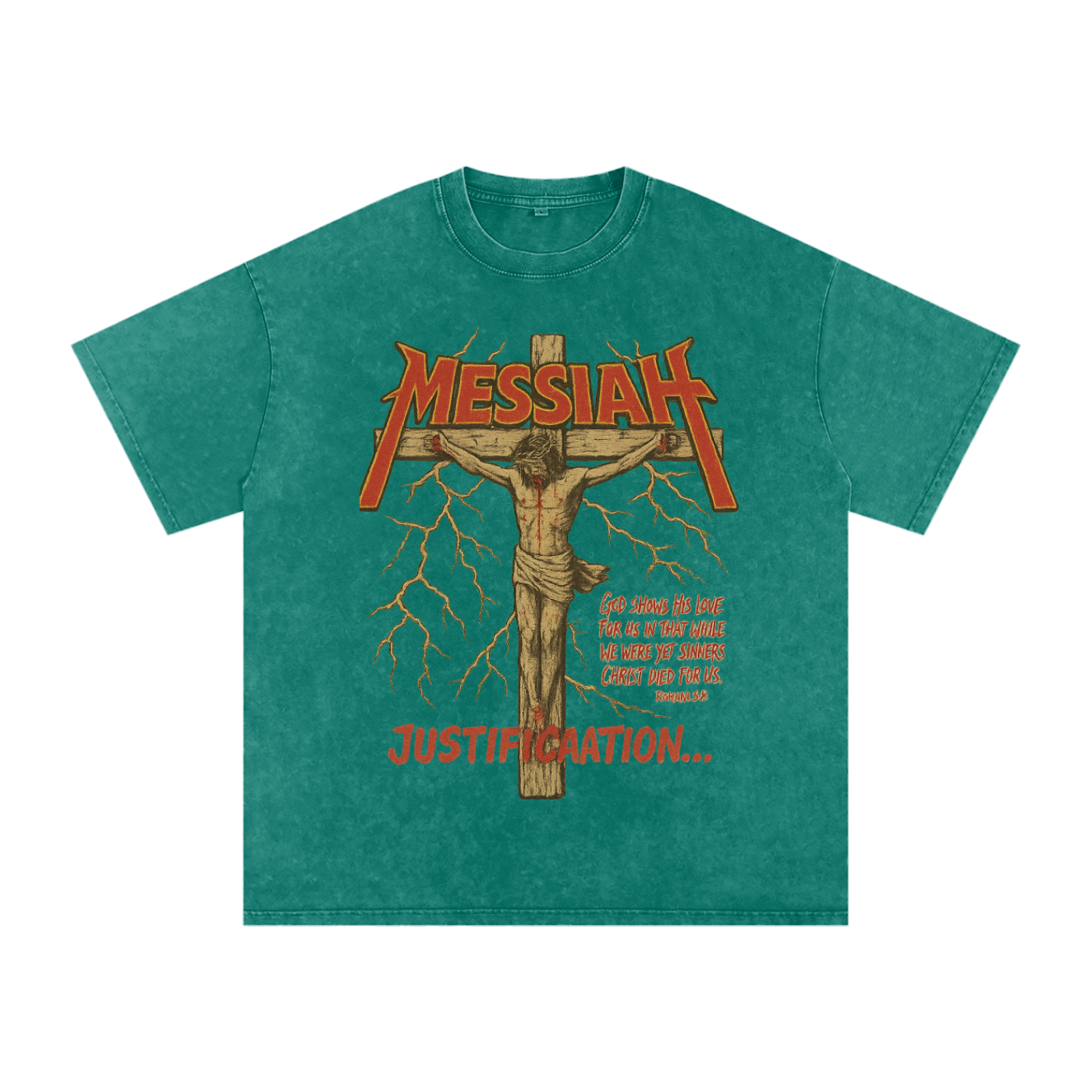 Messiah Justification Wash Oversize T-Shirt